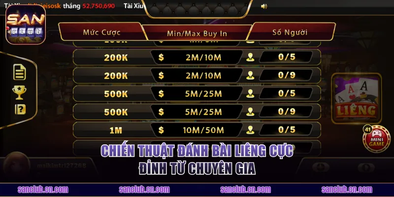 Chiến thuật đánh bài Liêng cực đỉnh từ chuyên gia