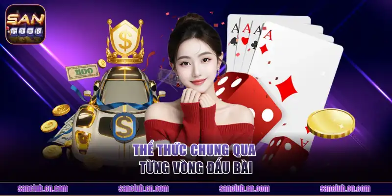 Thể thức chung qua từng vòng đấu bài